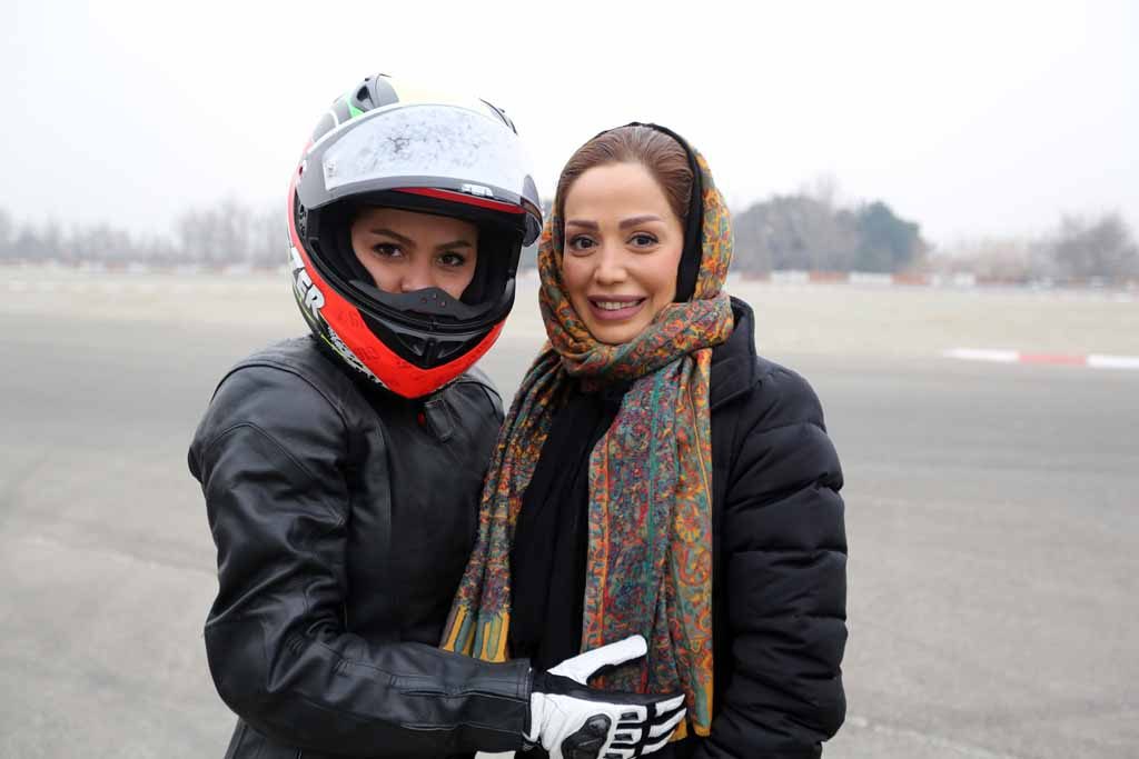 Iranian superbike and motocross rider Behnaz Shafiei