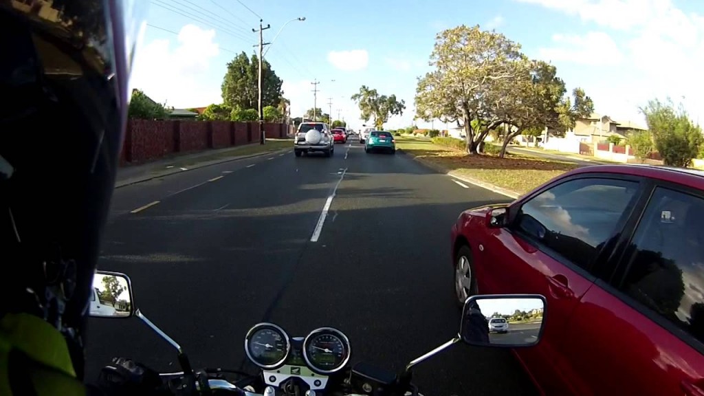 motorcycle in traffic