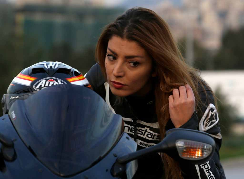 Lebanese race biker