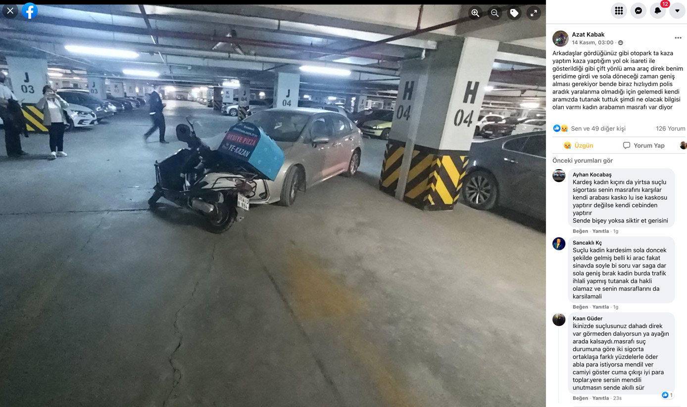 otopark kazası sigorta &ouml;demesi