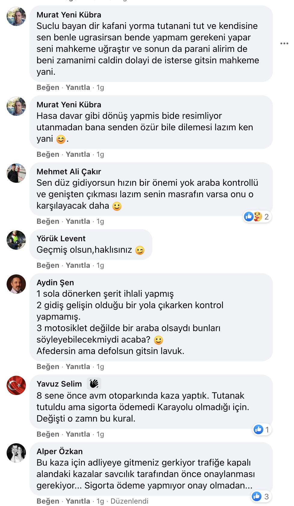 otopark kazasında sigorta ödemesi