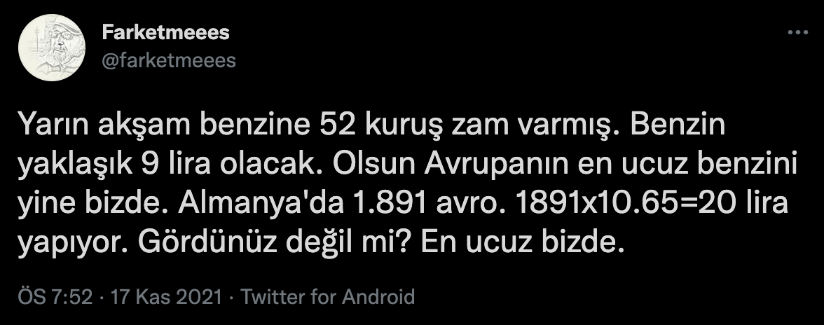 benzin zammı tepkisi