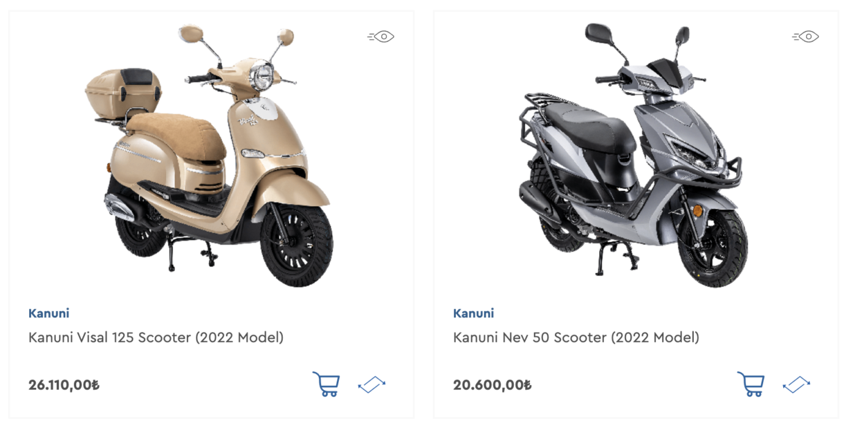 Kanuni Motosiklet Fiyatları, Şubat 2022