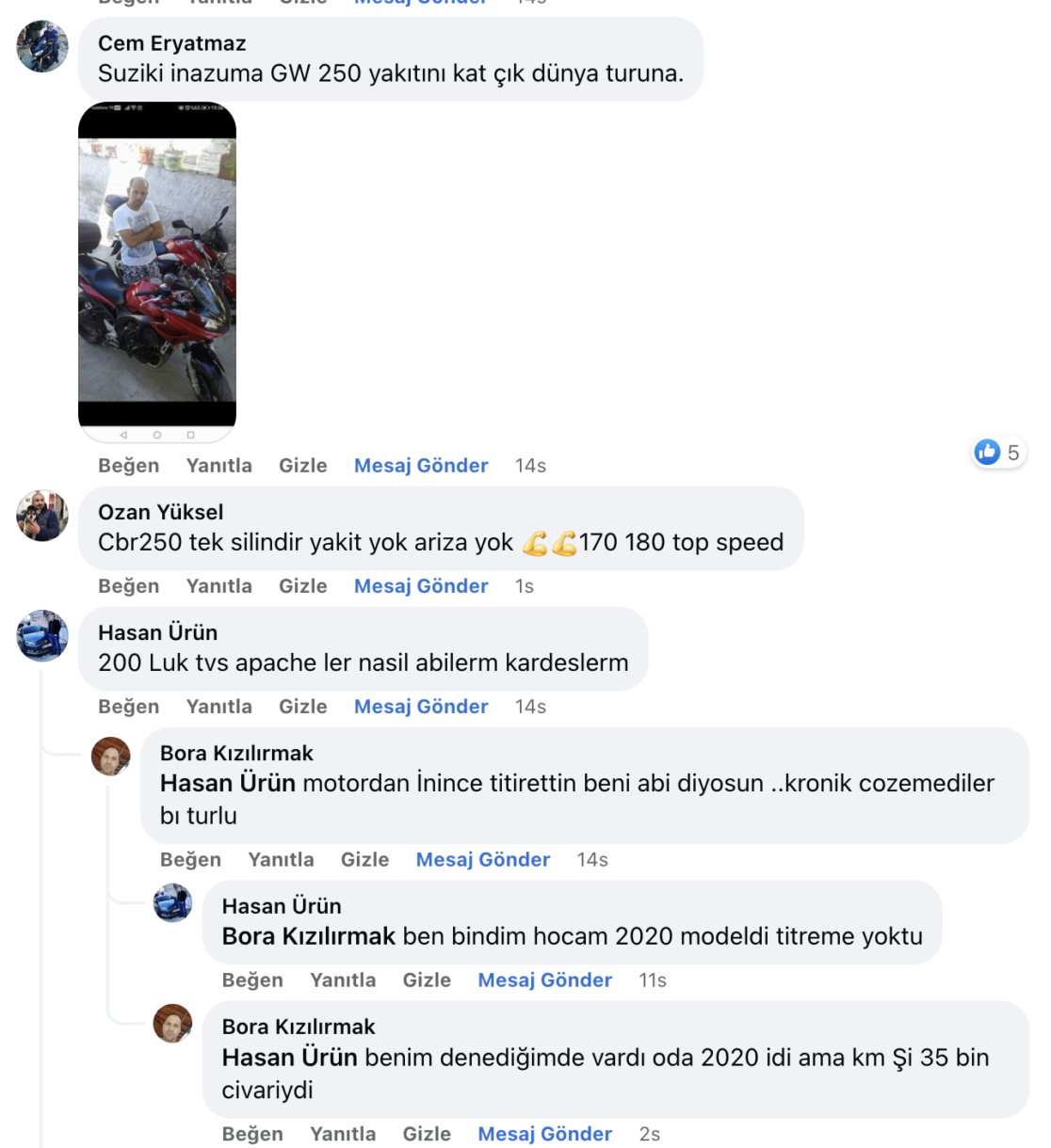 250cc motosiklet tavsiyesi