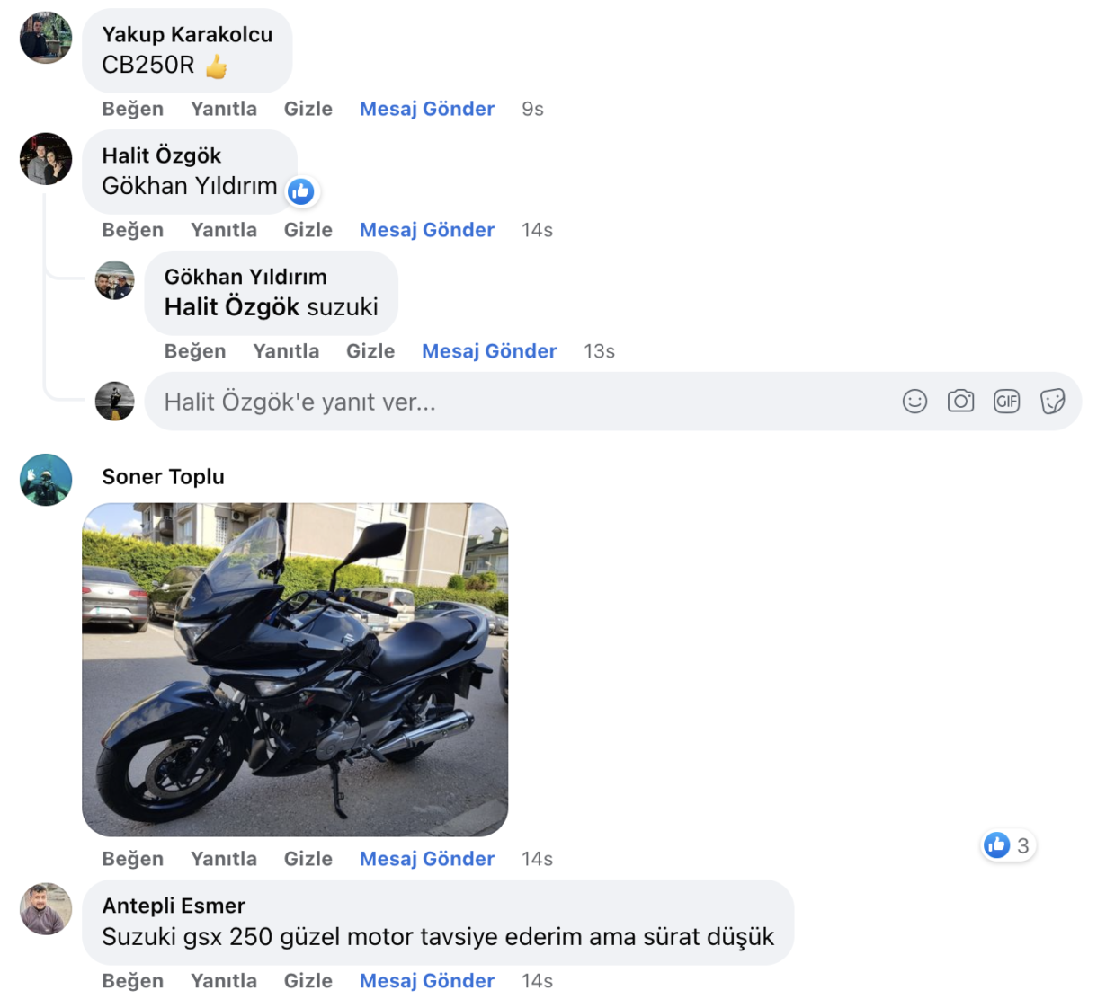 250cc motosiklet tavsiyesi