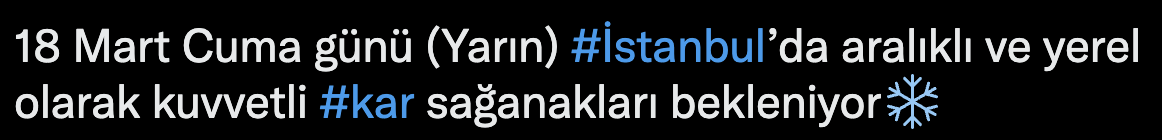 istanbul kar yağışı