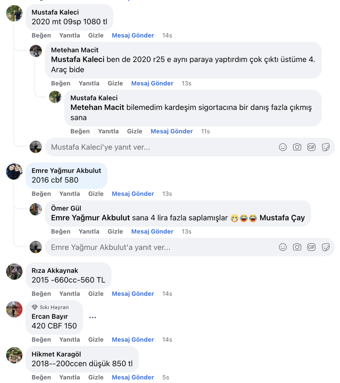 trafik sigortası ka&ccedil; lira