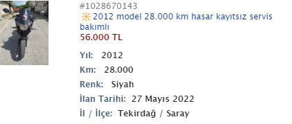50.000 TL - 80.000 TL B&uuml;t&ccedil;eye g&ouml;re S&uuml;persport Motosikletler