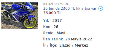 50.000 TL - 80.000 TL B&uuml;t&ccedil;eye g&ouml;re S&uuml;persport Motosikletler