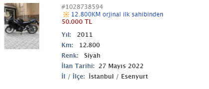 50.000 TL - 80.000 TL B&uuml;t&ccedil;eye g&ouml;re S&uuml;persport Motosikletler
