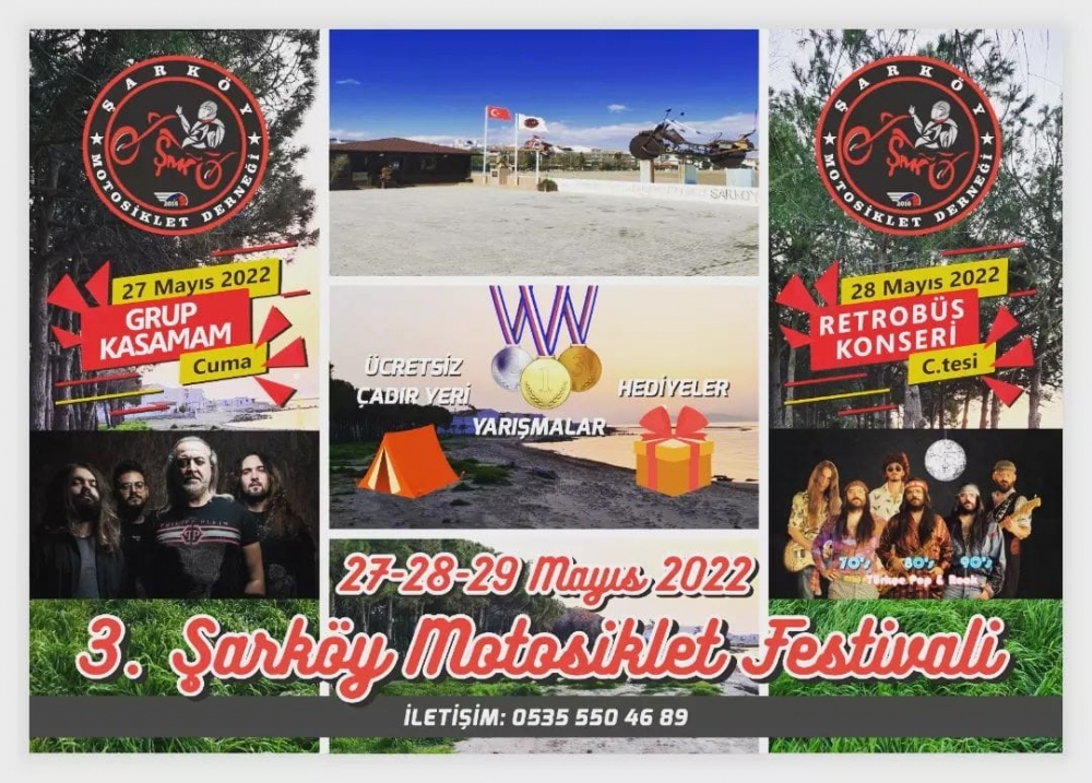 3. Şark&ouml;y Motosiklet Festivali 2022