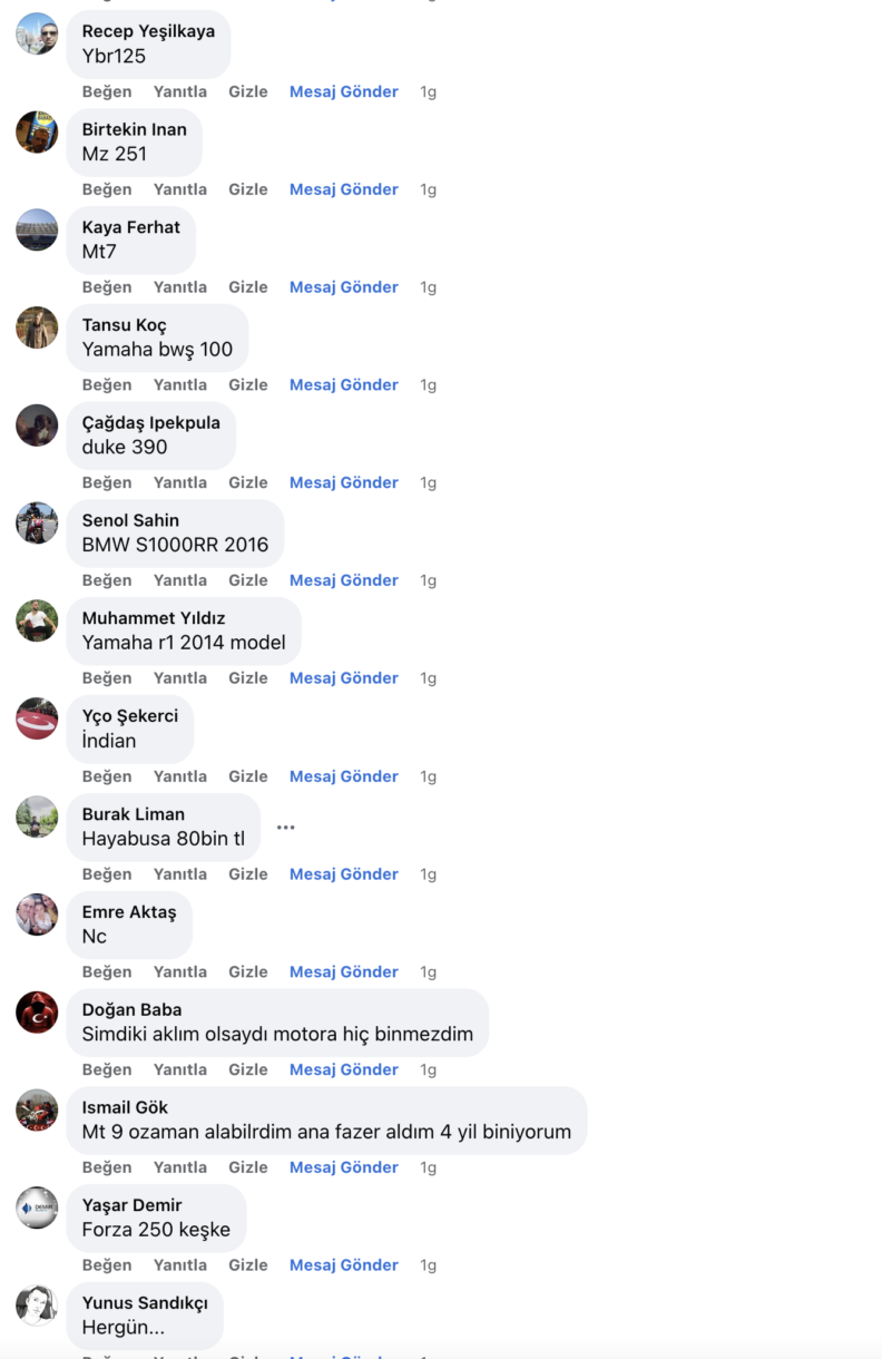 hangi motosikleti alırdınız?