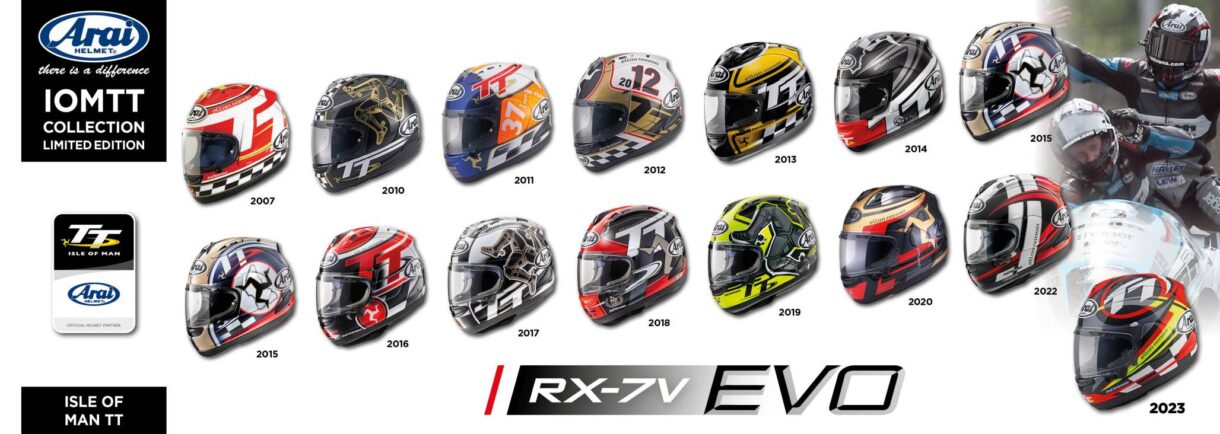 Arai, 2023 Man Adası TT RX-7V EVO Kaskı Ortaya &Ccedil;ıktı