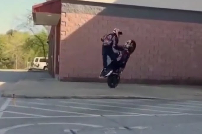 motorcycle stunt rider