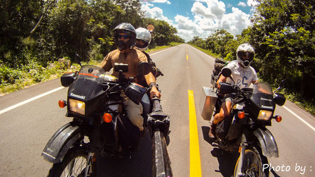motorcycle route and friends