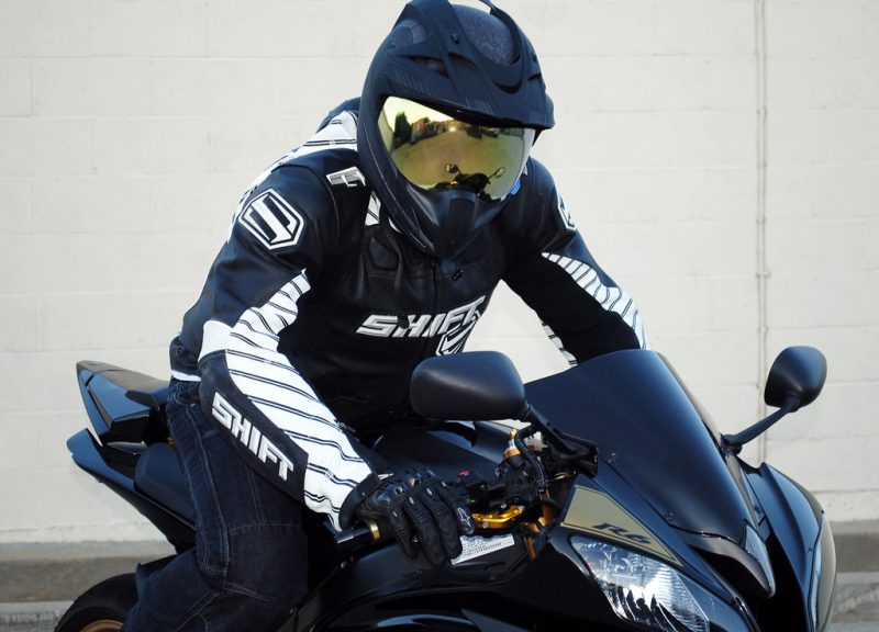motorcycle rider jacket