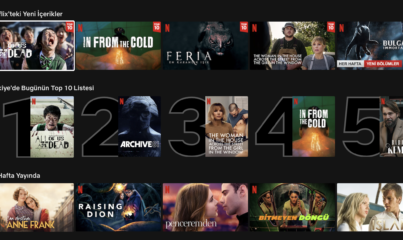 Netflix Türkiye'de Bugünün 5 Film ve Dizisi