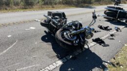 What is the most common type of accident caused by motorcyclists?