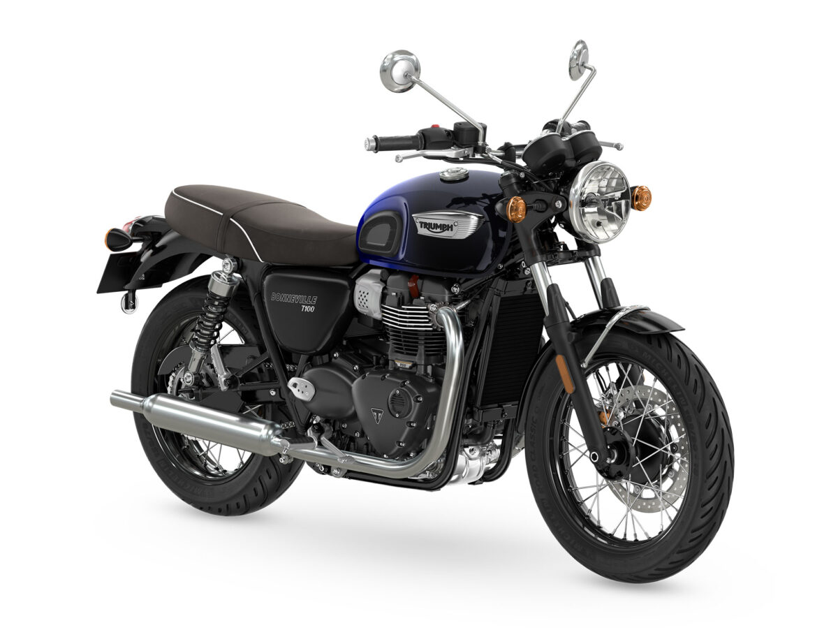 2024 Triumph Bonneville T100 Mavi 01